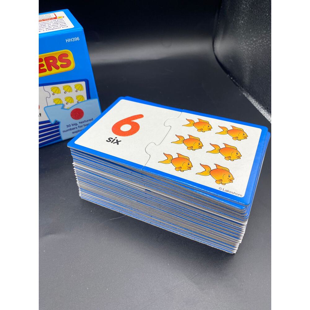 NEW Lakeshore Learning Tactile Match-Ups BIG TEXTURED NUMBER CARDS 30 numbers - Picture 2 of 4